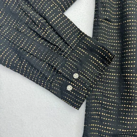 REYN SPOONER Shirt Mens L Button Down Coco Dots Flap Pocket Long Sleeve NWT - Picture 4 of 12